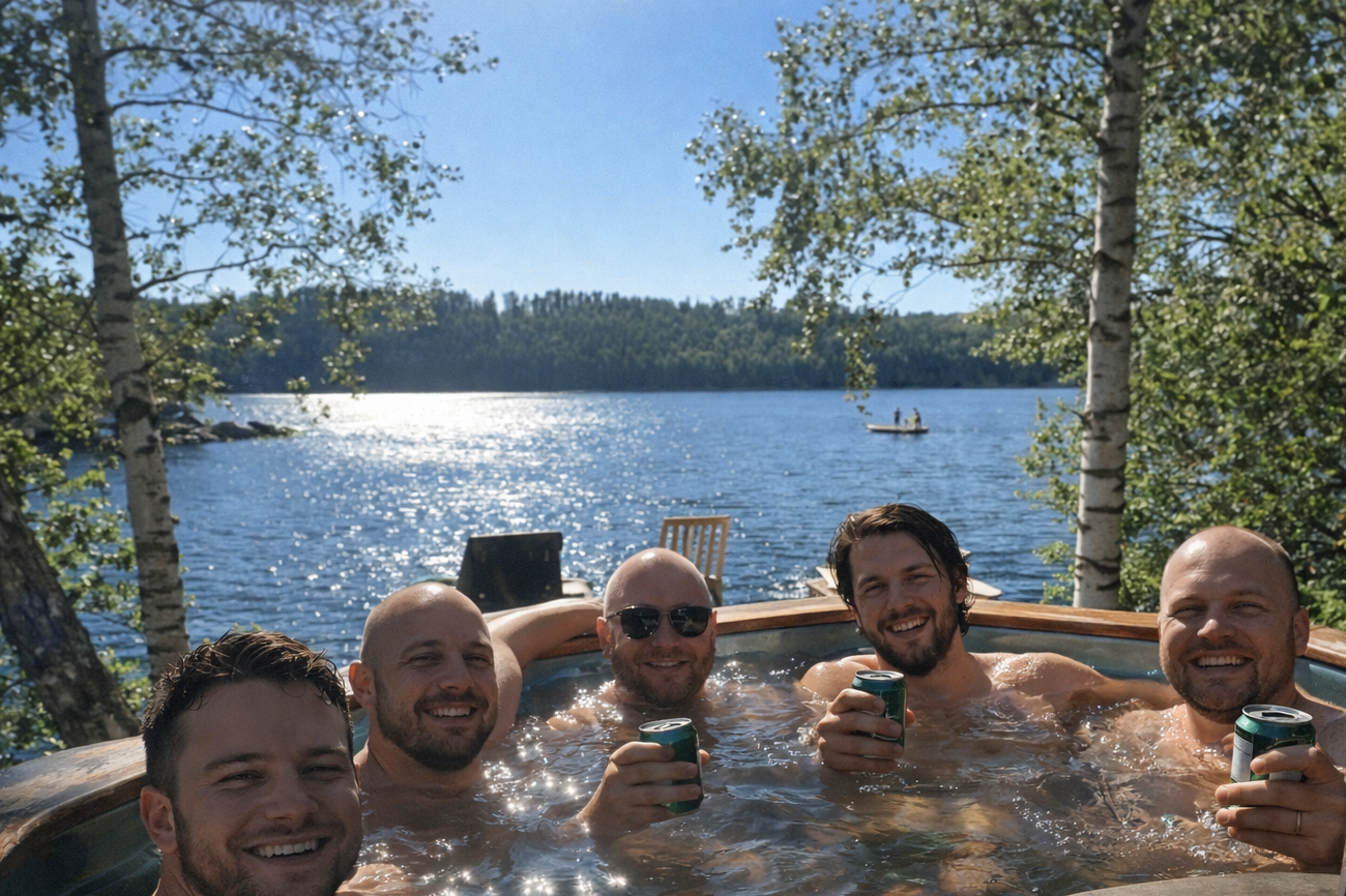 Hottub Männerrunde